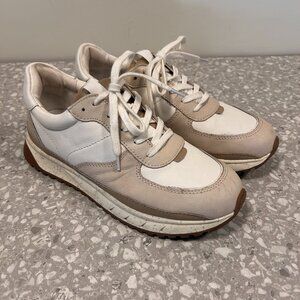 Madewell Kickoff Trainer Sneakers, Neutral Colorblock Leather, Women's 9.5, EUC